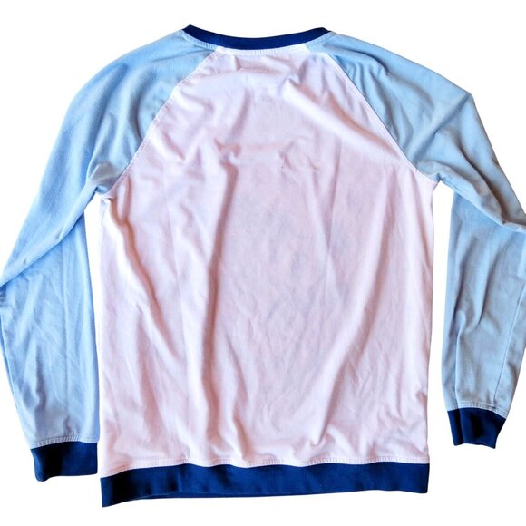 Mickey & Minnie Mouse "Happiness" Raglan Sleeve Lightweight Sweater Small - Picture 2 of 3